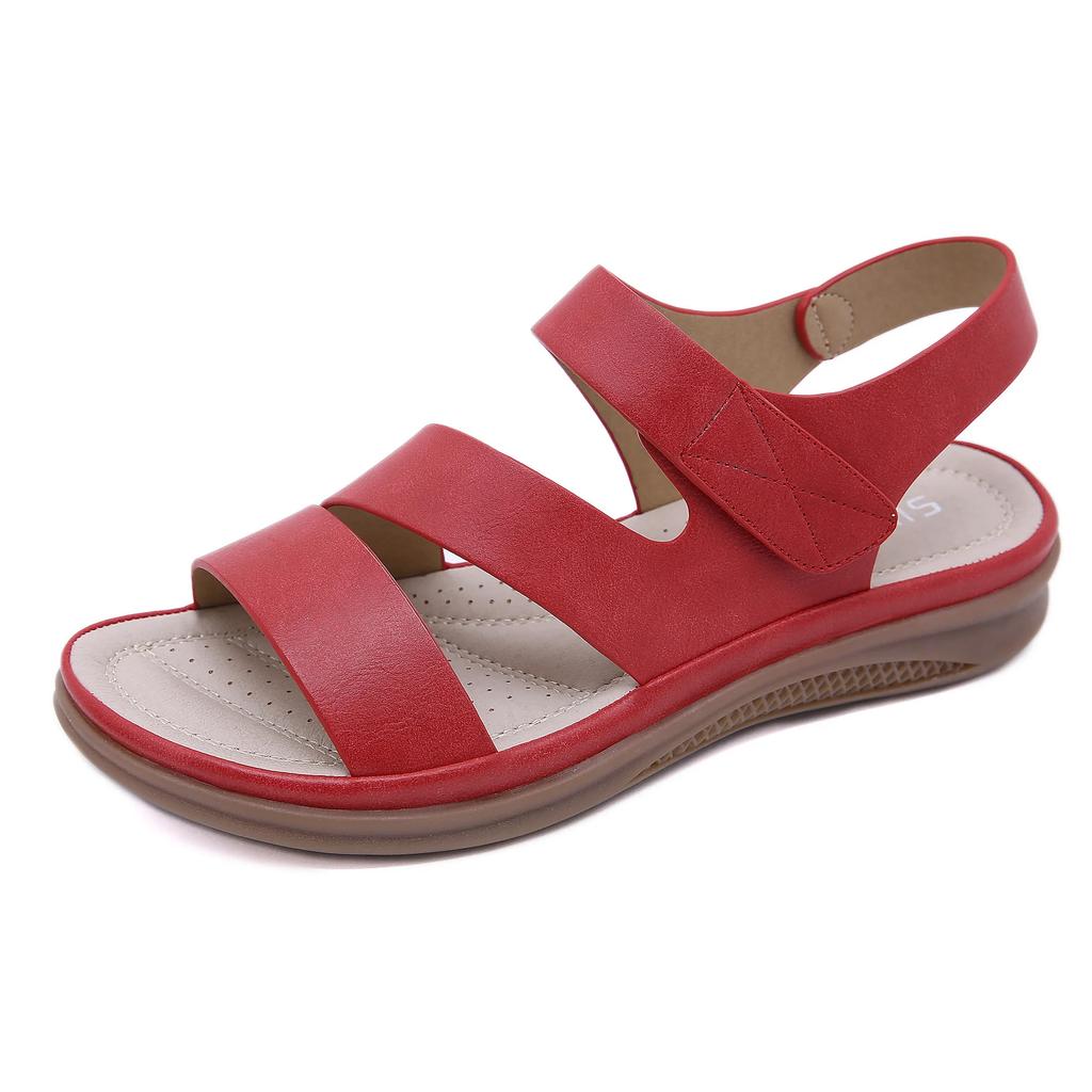 Fashion Women Casual Sandals Summer New Fashion Fish Mouth Female Wedge Heel Slip-on Light Comfortable Beach Shoes Zapatos De Mujer