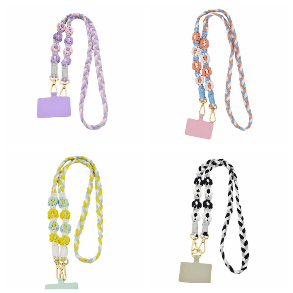 Ремешок для мобильного телефона через плечо, плетеный шнур для мобильного телефона, универсальная цепочка для сумки с мобильным телефоном