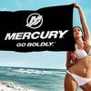 Пляжное полотенце из микрофибры Mercury Racing Car, впитывающее, быстросохнущее, мягкое, для йоги, плавания, курорта, альпинизма