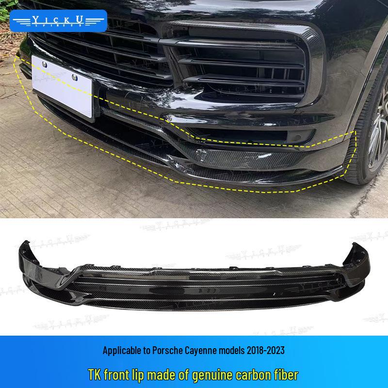 Porsche Cayenne 18-23 CM Model Upgrade Kit: Front/Rear Lip, Side Skirts, Spoiler, Fender Flares