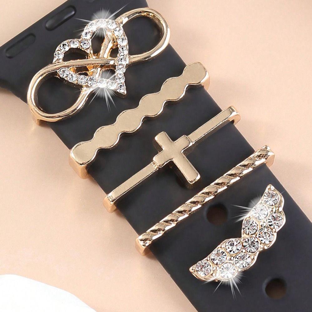 Бриллиантовый ремешок для часов, украшение, брошь, декоративный гвоздик, новое декоративное кольцо, аксессуары для ремешка