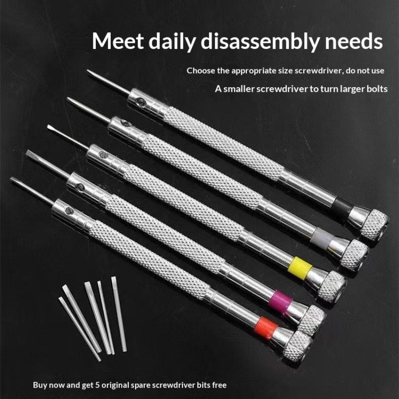 1/2/3/Set 0.8-1.6mm Steel Screwdriver For Watch Repairing Portable Watch Tools Band Removal With Mini Link Pins Watchmaker Tools