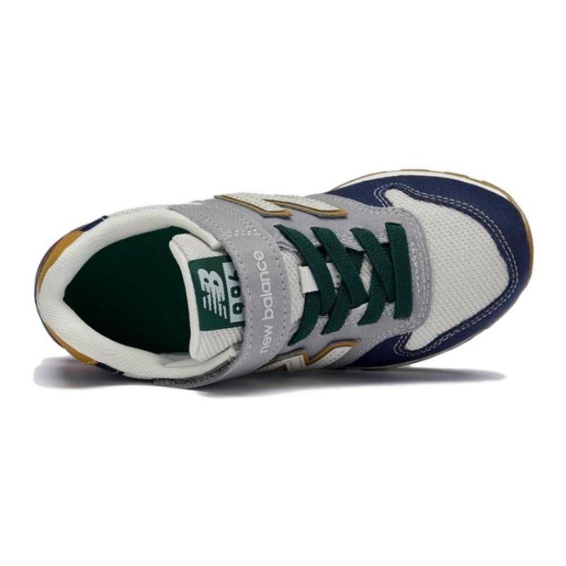 New Balance NB 996 NB 996 Амортизация Низкие Кроссовки для бега Темно-синий Зеленый Детские кроссовки YV996JO3