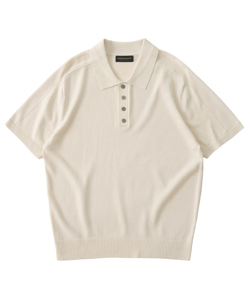 ANALOG MOOD Sepia Drop Short Sleeve Knit (Ivory)
