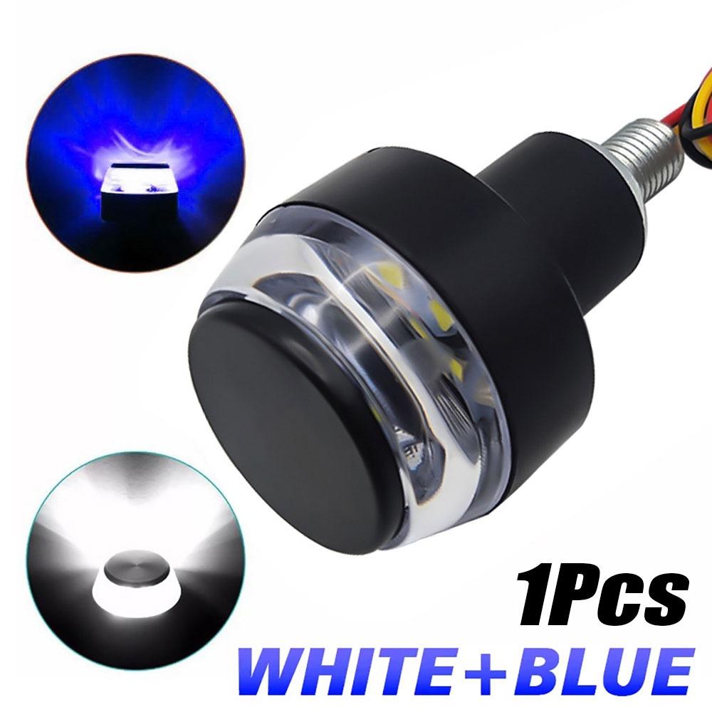 1/2Pcs 12V Motorcycle Turn Signals Flashing Corner Lamp Handle Bar LED Light for Moto Handle Bar