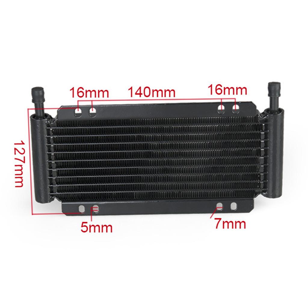 Heavy Duty Aluminum Oil Cooler Kit Universal Transmission Gearbox Cooler Set for Car Engine Overload and Racing