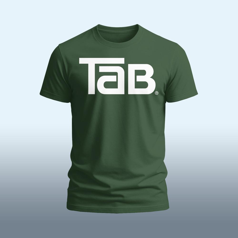 TAB Cola Company логотип смешная футболка Размер S-5XL Сделано в США Унисекс футболка