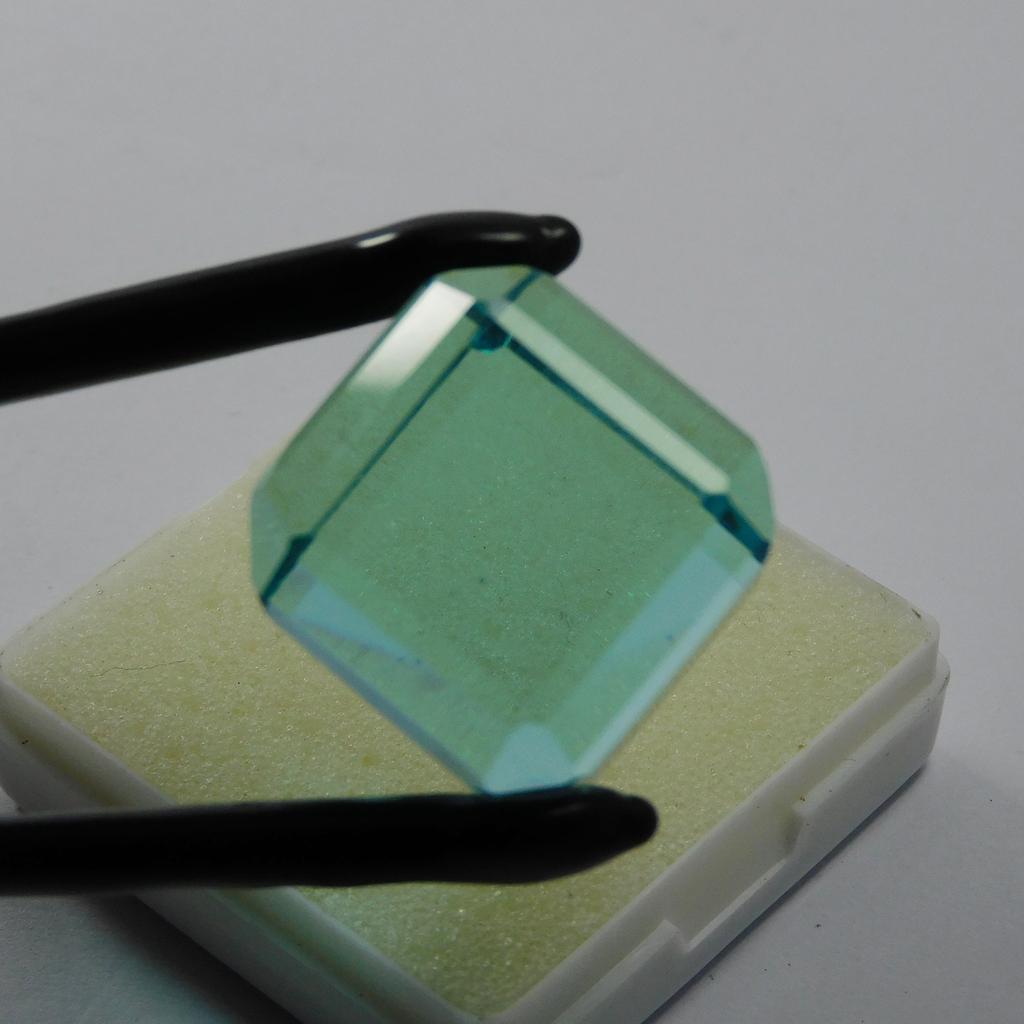 Real CERTIFIED Blue Cube Cut Sapphire 103.25 Ct Lab-Created Loose Gemstone M-1019-Ra