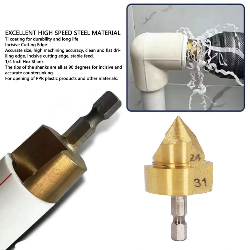 24-31mm Blade Diameter Stepped Drill Bit 1/4 Inch Shank Hole Opening Drill Water Pipe Drilling