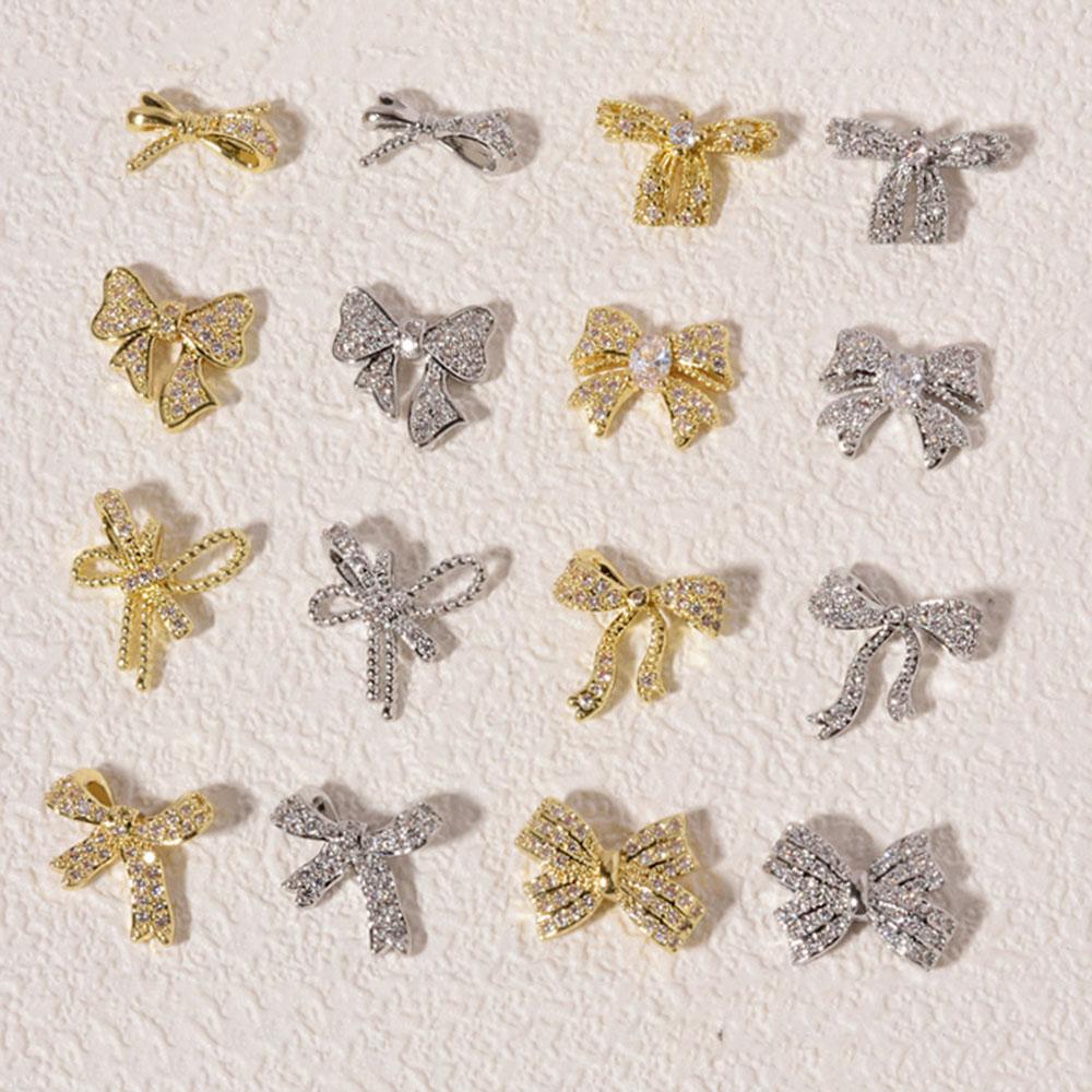 Украшения Роскошные DIY Украшения для нейл-арта Стразы для ногтей Аксессуары для маникюра Бантики Ювелирные изделия