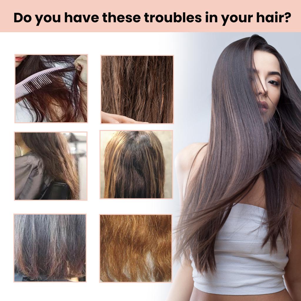 Крем для выпрямления волос с ароматом розы, гладкие и не спутывающиеся волосы, восстановление сухих, вьющихся и секущихся кончиков, легкий и увлажняющий уход за волосами