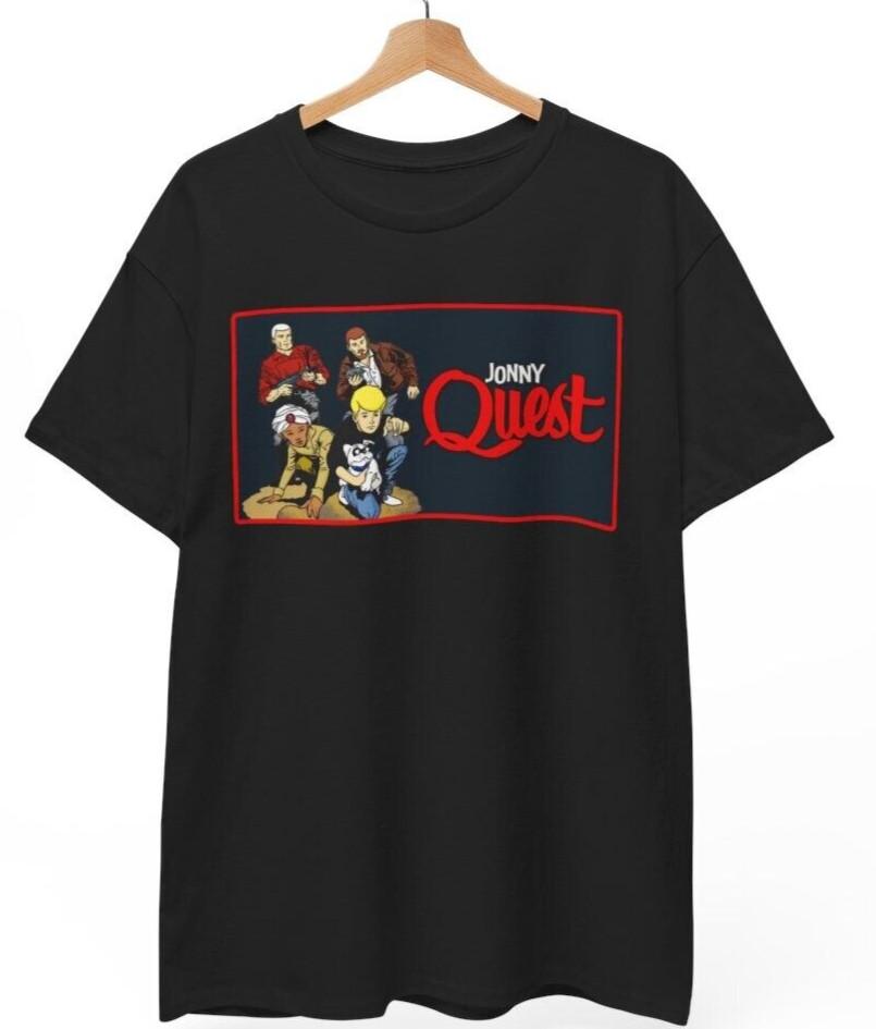 Jonny Quest T-Shirt Mens Womens Tees Top NEW, 80's 70's cartoon Johnny Unisex Shirt