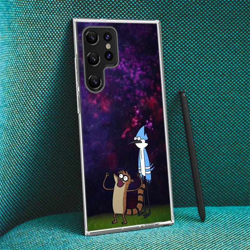 Мультяшные Постоянные Персонажи Милый Чехол-Обложка Для Samsung Galaxy S21 S20 S23 FE S22+ S24 Ultra S25 Edge Чехол Для Телефона S10 Plus Прозрачный Capa Coque