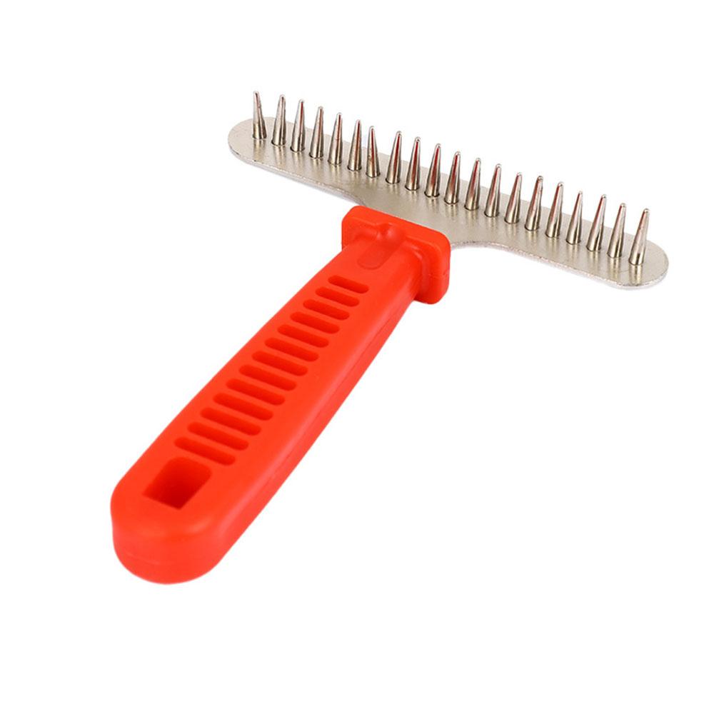 Professional Dog Grooming Rake Long Hair Cat Dog Undercoat Rake Brush for Shedding Matted Loose Hair Knots & Tangles Pet Product
