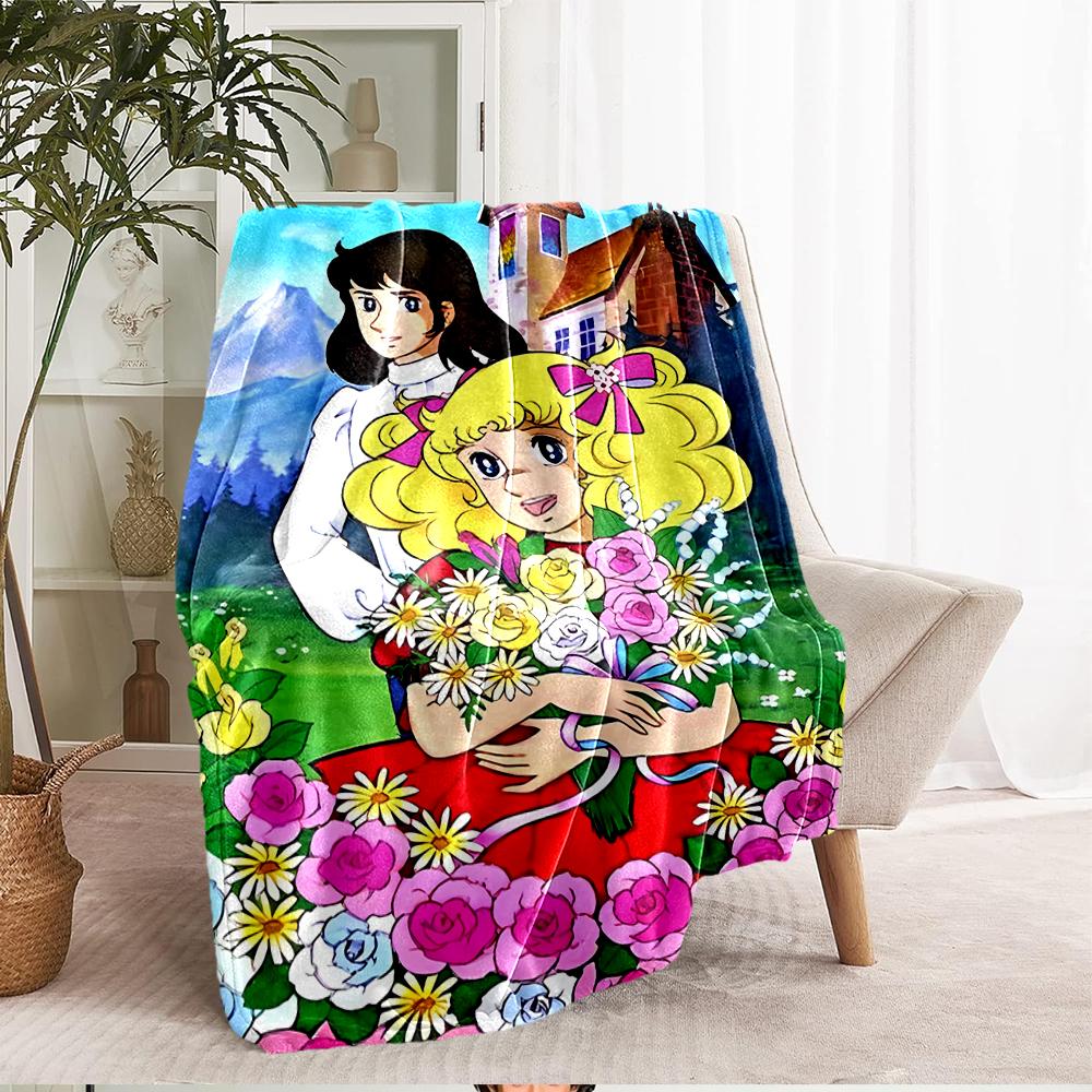 The Rose of Versailles Theme Printed Blanket - Perfect for Couch, Bed, Travel & Outdoor Use | Machine Washable, Cozy & Durable.