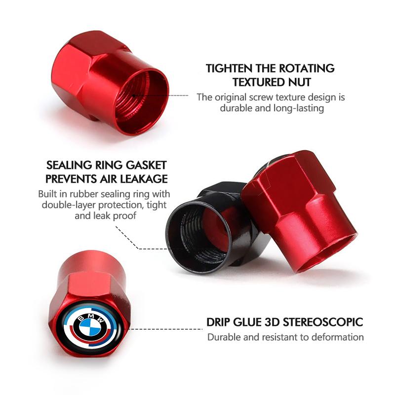 Car Wheel Tire Valve Cap Dustproof Protector Cover Personalized Decoration For BMW X3 X5 M5 M3 E46 E90 E60 F10 E39 F30 E36 G30 g1