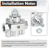 12-804 & 12-803 Upgrade Adjustable Fuel Pressure Regulator, w/ Gauge Replacement for Holley & Edelbrock carburetors
