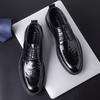 2025 туфли мужские деловые кожаные на высокой подошве мужские туфли кожаные дышащие в британском стиле дерби мужские повседневные деловые свадебные туфли