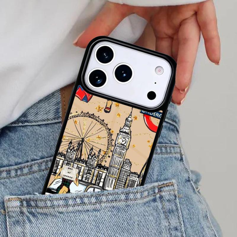 Чехол для телефона London Red Bus Big Ben для iPhone 17ProMax 12 13 14 15 16e 17 Pro Max Plus Air Cover