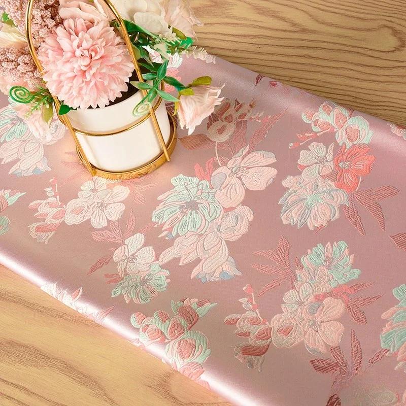 100 см жаккардовый гобелен атласная ткань шелк Helu Tongchun гладкая текстура подвеска парча династии Сун чонсам ханьфу