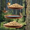 2/3 Layers Wall Hanging Bird Feeder Bowl Tree Mounted Bird Bath Spa Tray Weatherproof for Balcony Railing Garden Attracts Birds