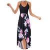 Fashion Casual V-Neck Sleeveless Strap Open Back Sexy Print Dress