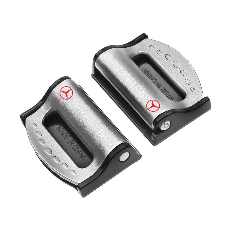 2 шт. Зажим для пряжки ремня безопасности автомобиля, стопор ремня безопасности, регулировочный зажим для Mercedes-Benz AMG C500 C200 C300 A B C E GLA CLA GLK GL ML GLE W204 W205 W211