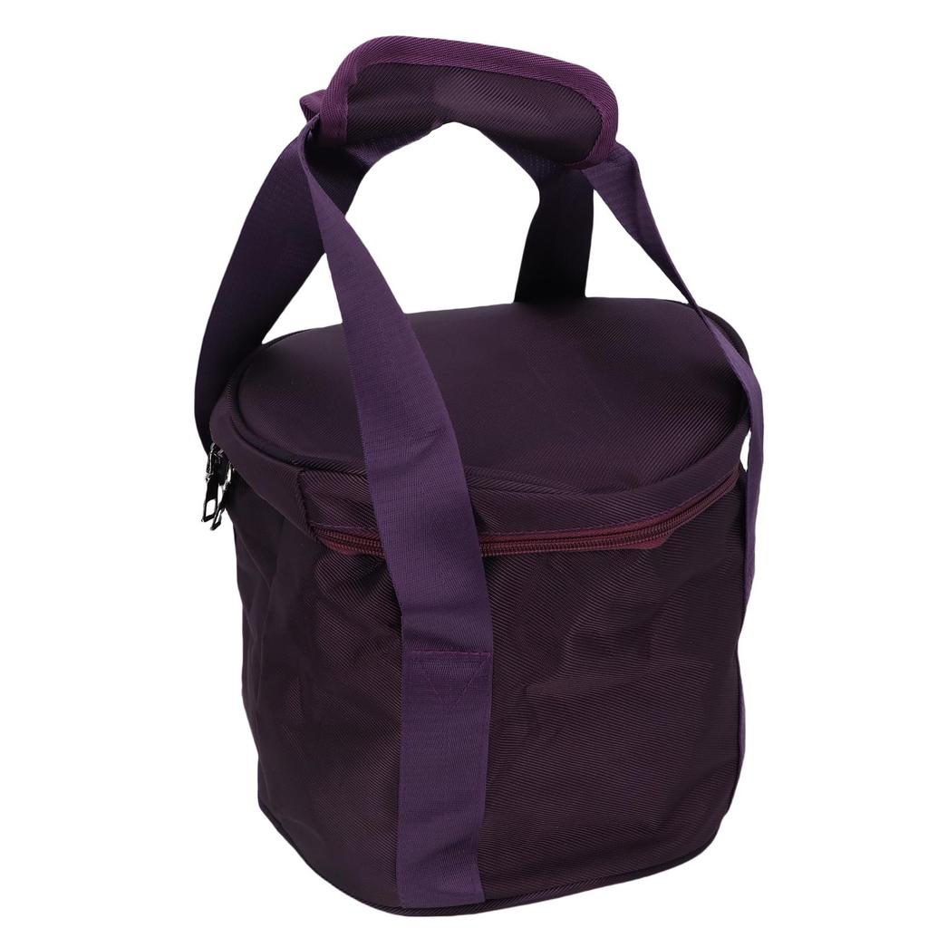 8-дюймовая сумка для хрустальной чаши фиолетовая с хорошей амортизацией утолщенная сумка для переноски музыкальной чаши с внутренней подкладкой