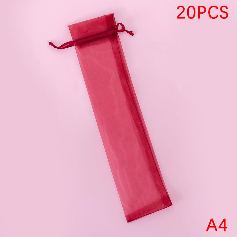 20 шт. складной веерный мешочек из органзы с завязками, складной карманный веерный мешочек для наружной свадебной вечеринки, подарочные пакеты