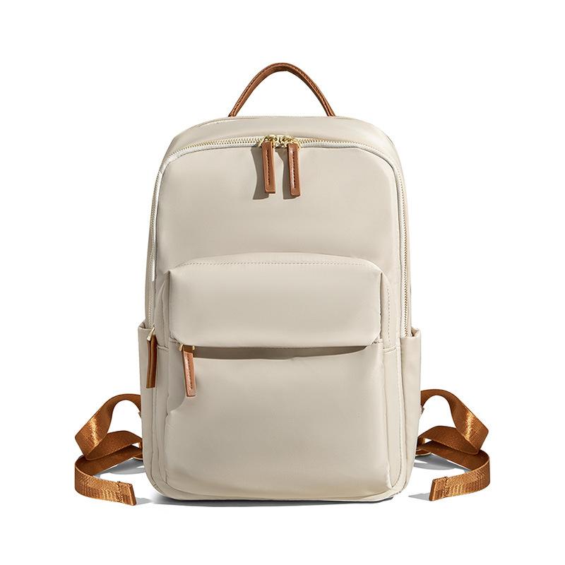 2026 Spring Summer Korean Style Casual Commuter Laptop Backpack for Women Oxford Cloth Large Capacity Travel Daypack Fits 15.6 Inch Notebook