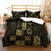 Mystery Egypt Egyptian Golden Anubis Print Bedding Set Duvet Cover with Pillowcase Comforter Bed Single Twin Full Queen Kid Gift