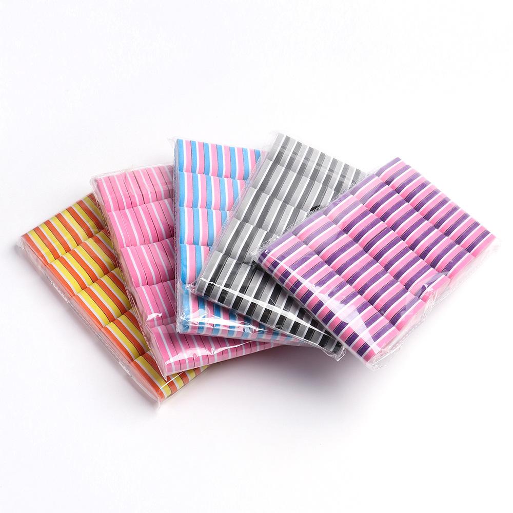 20 шт., мини-микс, красочные пилочки для ногтей, шлифовальные, шлифовальные, профессиональные буферные пилочки для маникюра