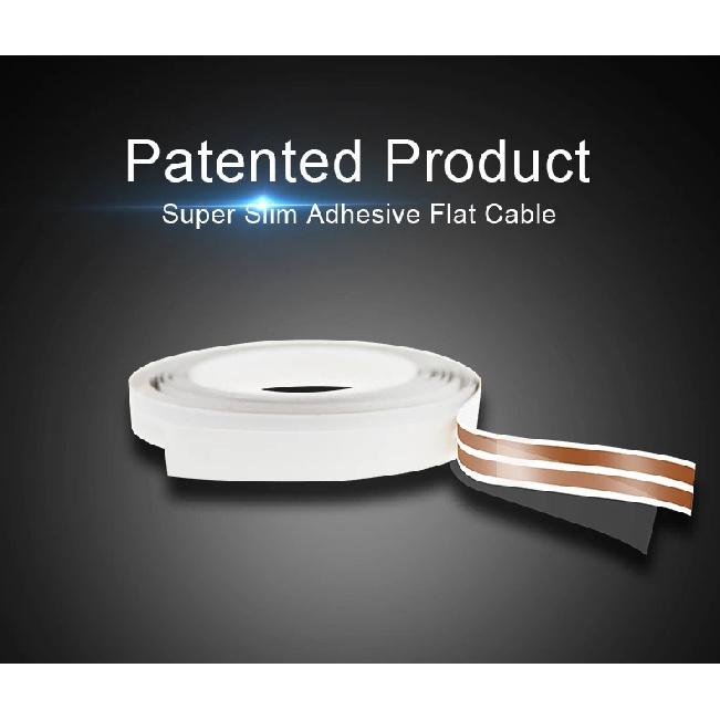FROGBRO 23Gauge Hidden Super Flat Audio Cable Suitable for Audio Wire LED Lighting Connection and Appliance Connection