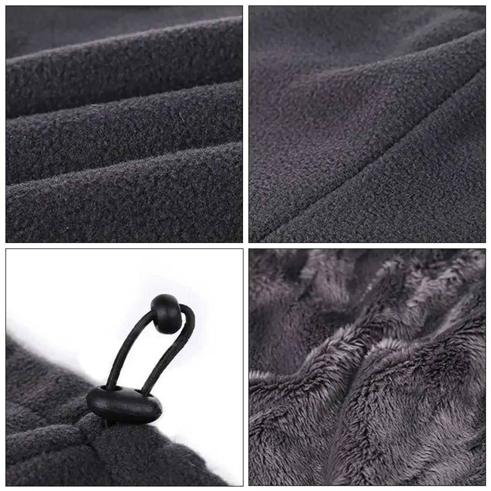 Men Women Winter Motorcycle Neck Gaiter Fleece Face Mask Windproof Warm Scarf for Outdoor Sports Cycling Hiking