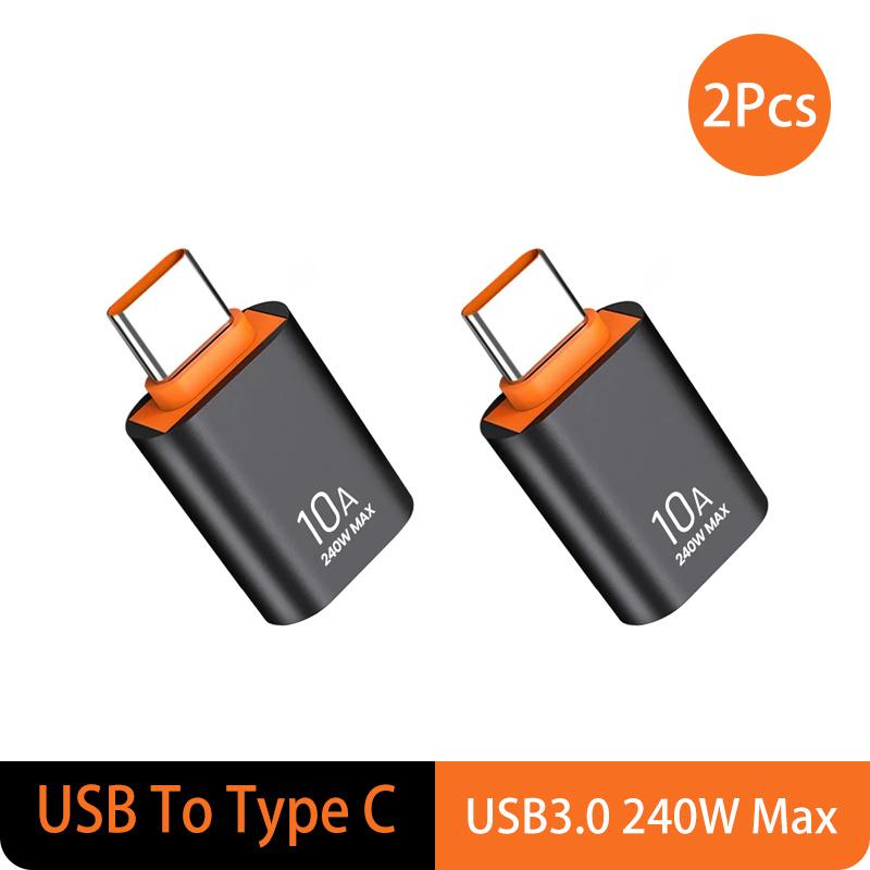 USB 3.0 Type-C Data Adapter Type C 10A OTG USB C Male To USB Female Converter For Macbook Xiaomi Samsung S20 Fast OTG Connector 3