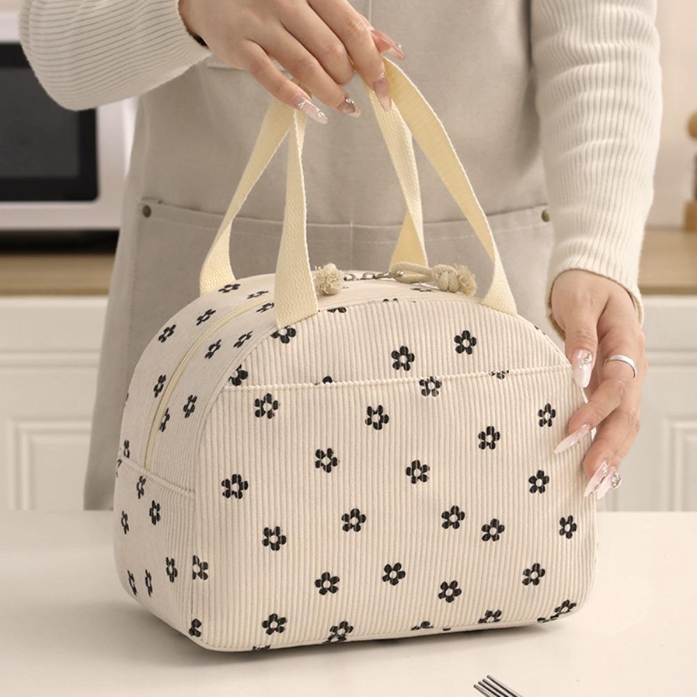 Large Capacity Picnic Bag Aluminum Foil Insulated Lunch Bag Portable Cosmetic Storage Bag  Outdoor