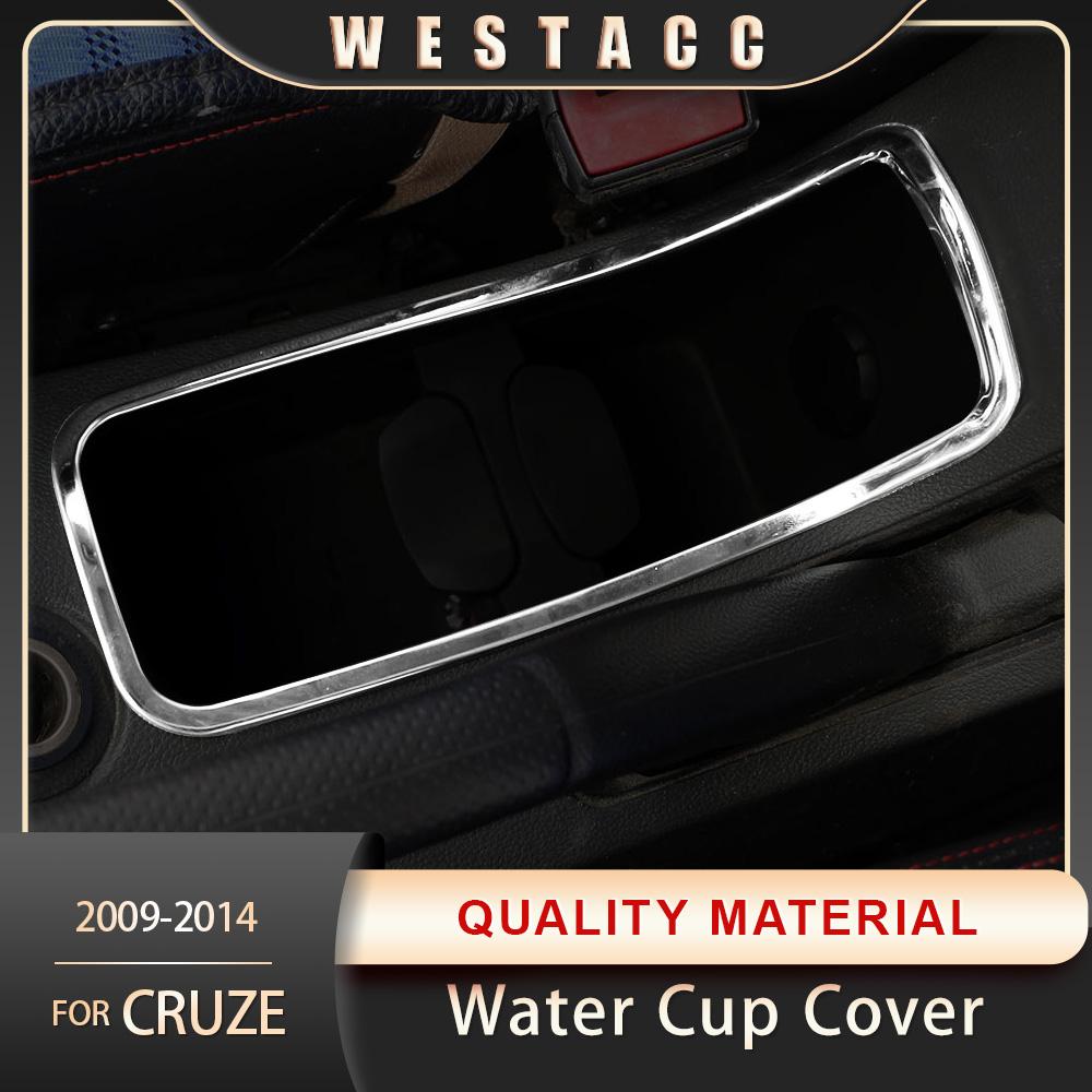 Хромированная автомобильная консоль из АБС-пластика, рамка для чашки воды, наклейка, декоративная отделка для Chevrolet Cruze Sedan Hatchback 2009-2015