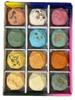 LUSH Bath Bombs A Relaxing Moment in the Four Seasons Gift Box with protective cushioning and includes a paper - - 12-Pack (Pre-packaged bag)