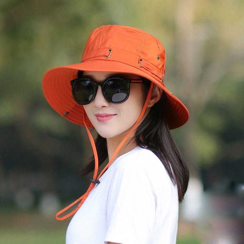 Foldable Bucket Hat Wide Brim Panama Caps Unisex Fisherman Hat