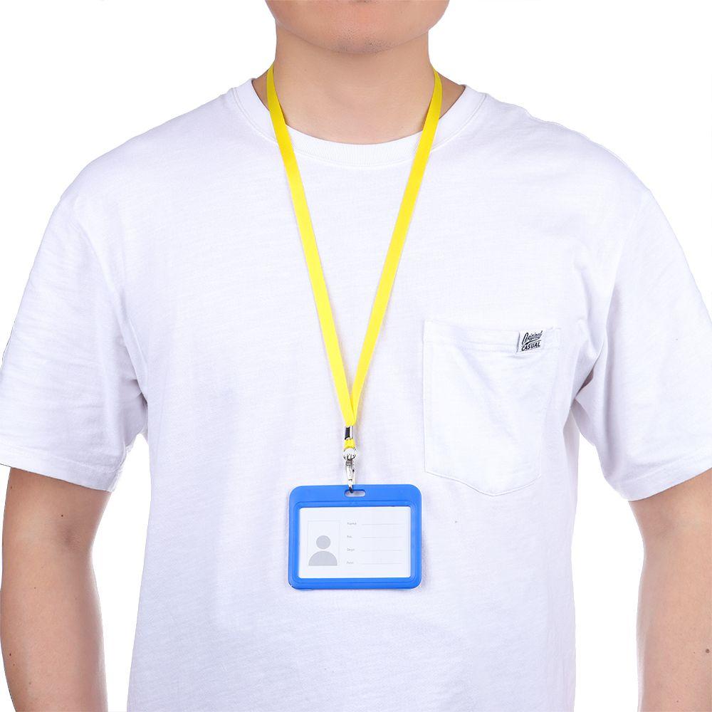 1Pcs Thicken Fashion Name Tag Neck Strap Lanyards Badge Holder Lanyard Hanging Rope ID Card Holder