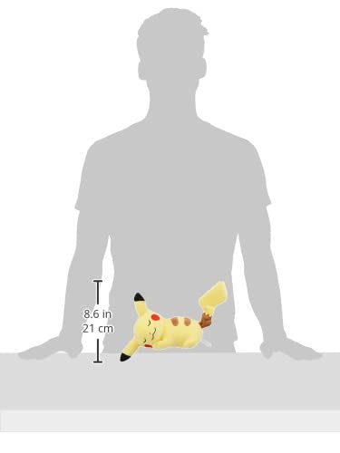 Pokémon Center Original Plush Sleeping Pikachu 17 X 11.5 X 24 (H X W X D: Cm)