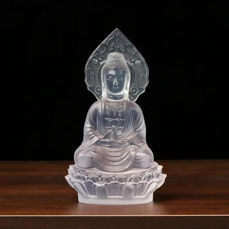 1 шт смоляная статуя сидящего лотоса Гуаньинь Бодхисаттвы Будды для гостиной, буддийского зала, предлагающего украшения фэн-шуй