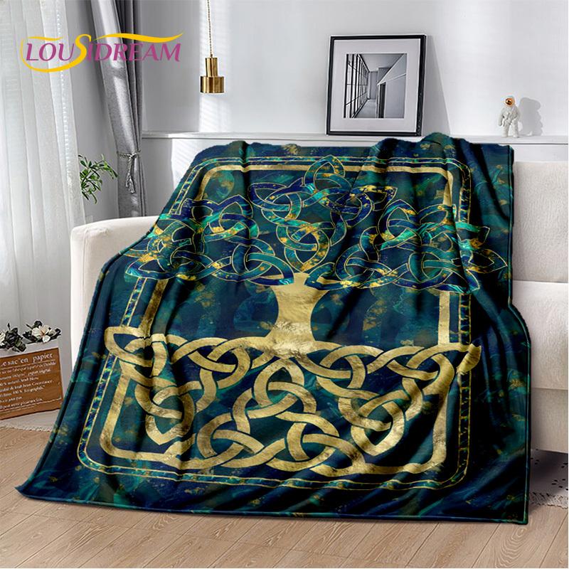 Одеяло из скандинавской мифологии, Иггдрасиль, природа, Древо жизни, фланелевое мягкое одеяло для дома, спальни, кровати, дивана, пикника, офиса, детей