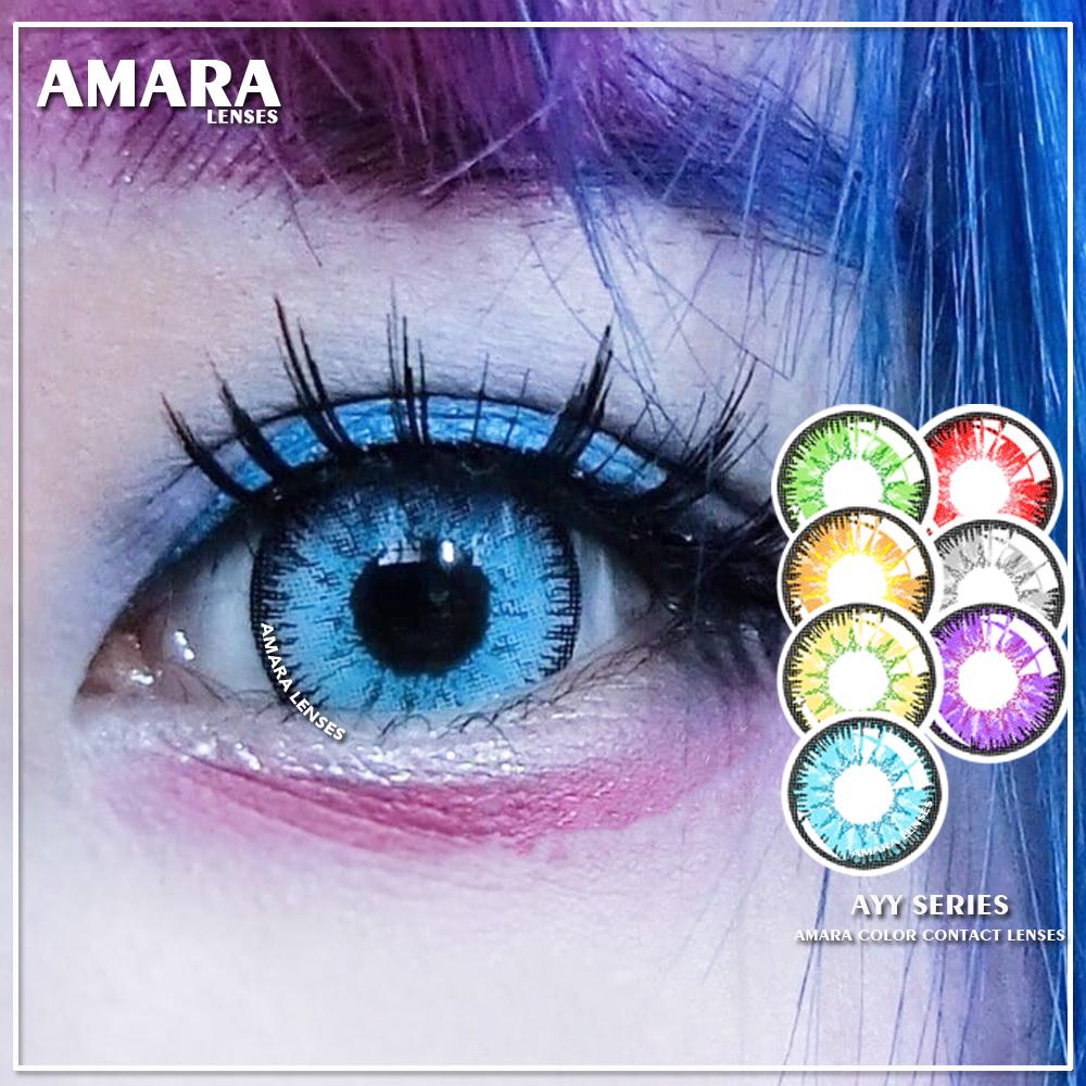 AMARA 1 пара AYY серии Косплей Мягкие цветные контактные линзы Косметика для глаз Хэллоуин Contactlen
