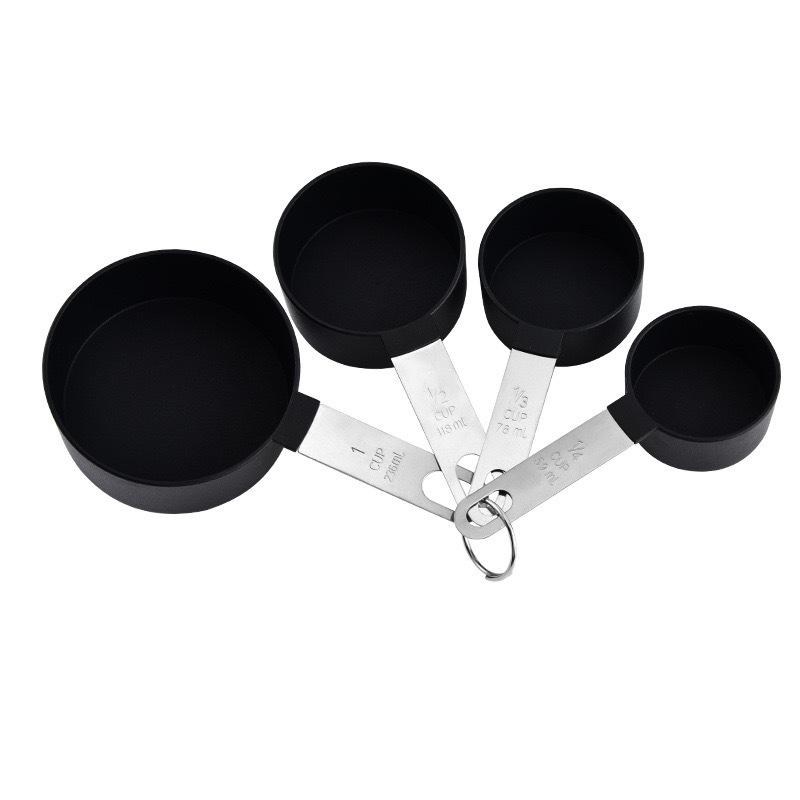 8-Piece Stainless Steel Handle Measuring Cup & Spoon Set with Scale