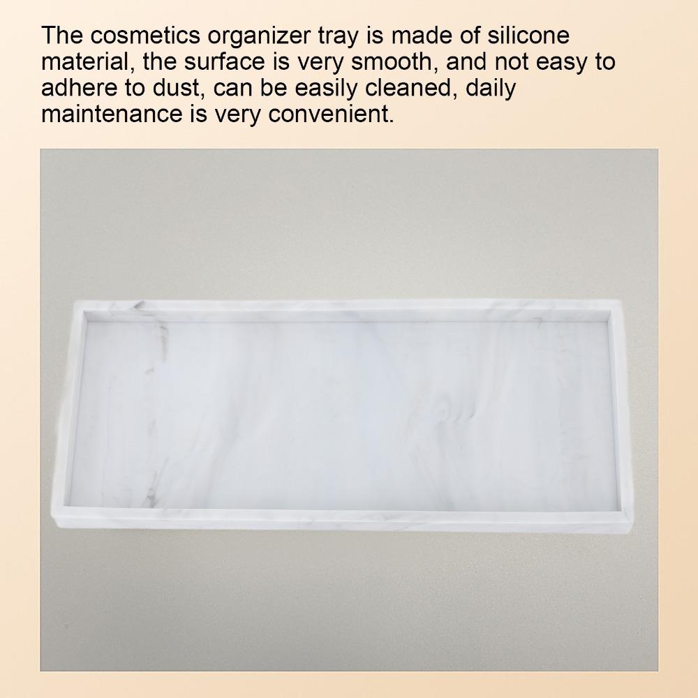 Non-Slip Silicone Organizer Tray S/L Silicone Countertop Tray Silicone Storage Tray For Kitchen