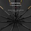 Автоматический складной зонт с 24 спицами: Зонт двойного назначения для солнца и дождя, защита от ультрафиолета, возможность настройки для рекламы
