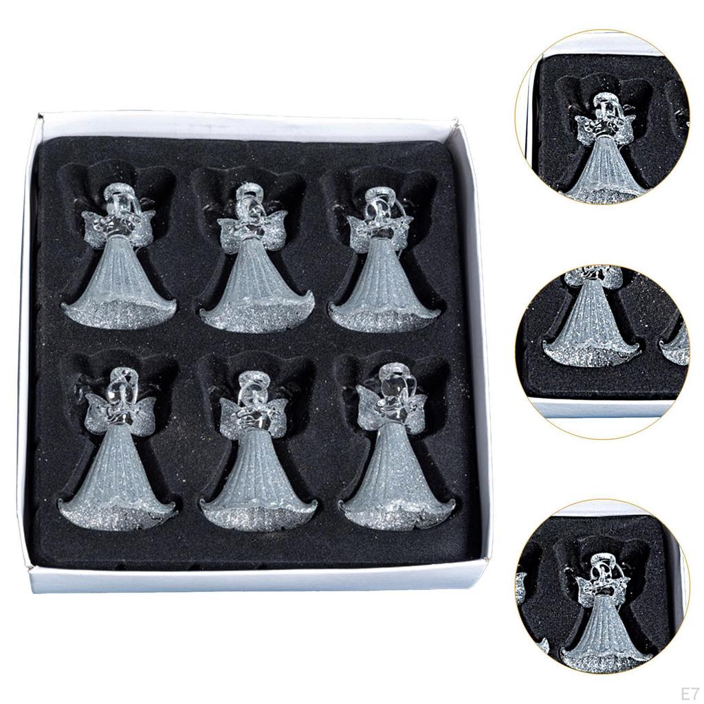 6 шт. подвесных украшений для рождественской елки для общежития, офиса, интерьера, зимы, Рождества, подвески