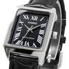 Женские кварцевые часы Casio Standard LTP-V007L-1B Серебристые Черный кожаный ремешок