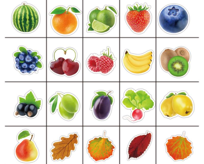 100 Pcs/Set Waterproof Cartoon Fruit Graffiti Stickers For Car Laptop Bicycle Trunk Luggage Case Cute DIY Sticker